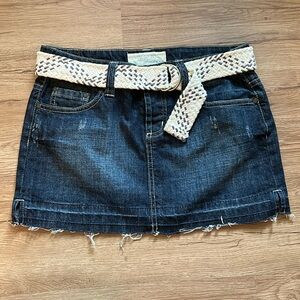 NWOT Maurice’s Size 1/2 Jean Skirt with Belt